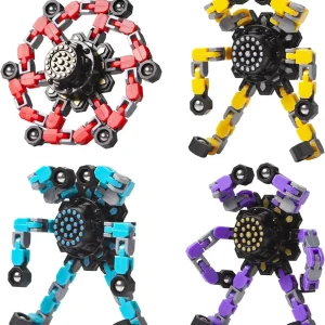SpinMorphix – Spinner Transformable Anti-Estrés 4 en 1 Bébé Filou