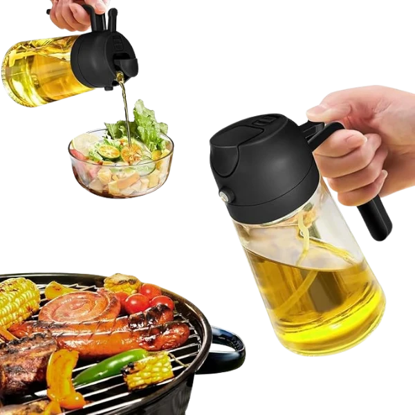 BBQ mist - spray de aceite 2 en 1 Negro Arti Casa