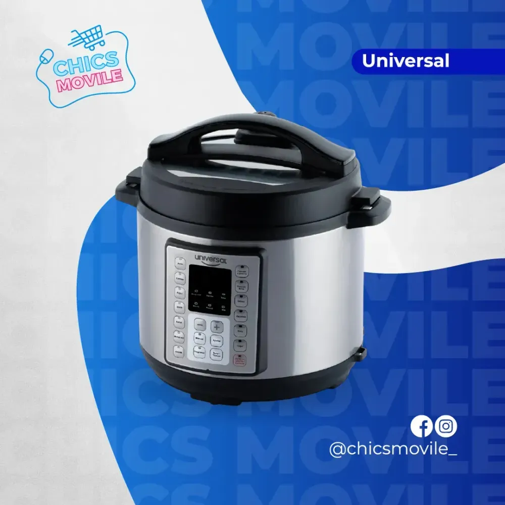 Olla Multifuncional UNIVERSAL 6L Plateado 🍲🍛 Chics Movile