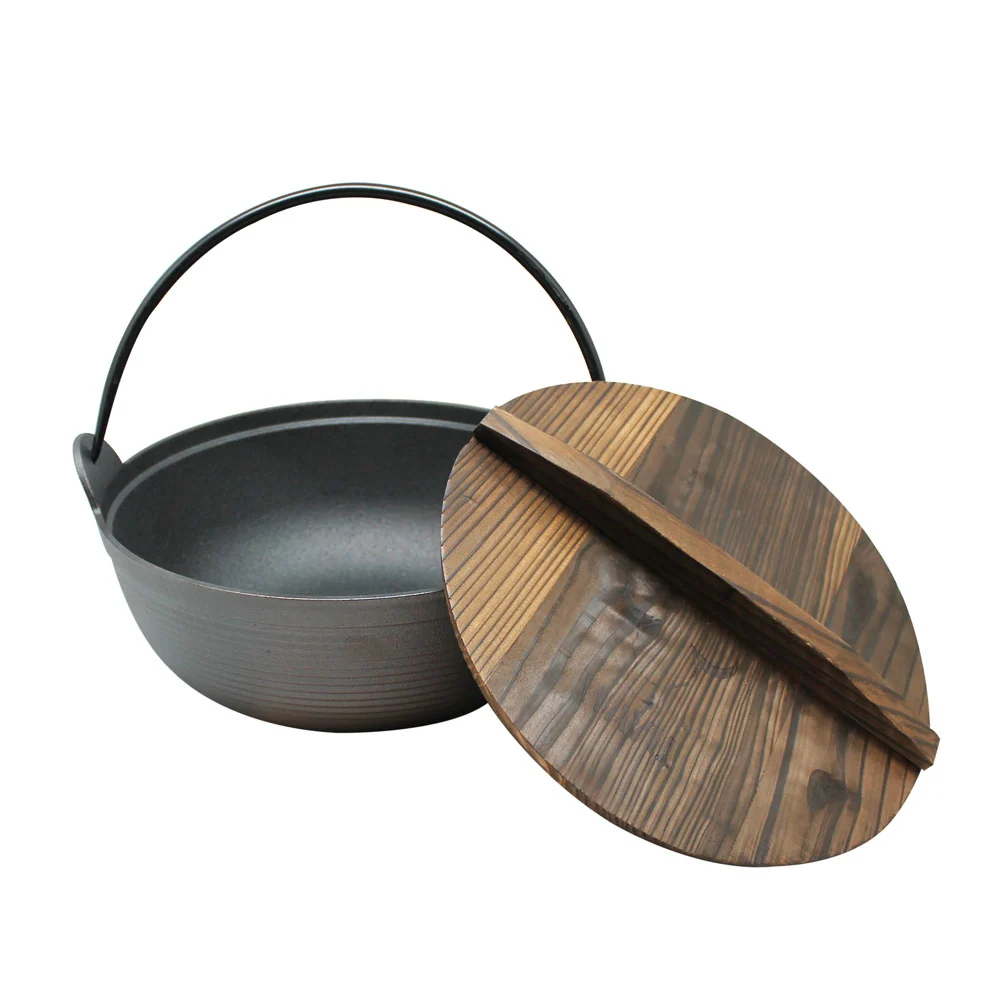 Olla con tapa de madera Wayu