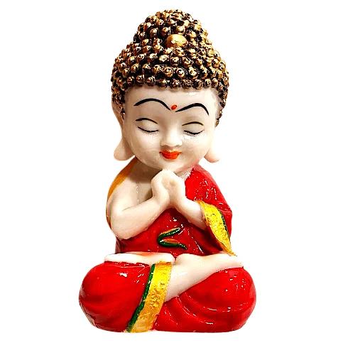 BUDA MEDITANDO 18CM – PAZ, EQUILIBRIO Y CONEXIÓN INTERIOR - ROJO / M:$9.900 - D:$10.900