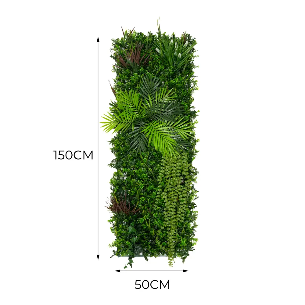 Panel de pared de Jardín Vertical Artificial Alina - 50cm x 150cm Monster Shop