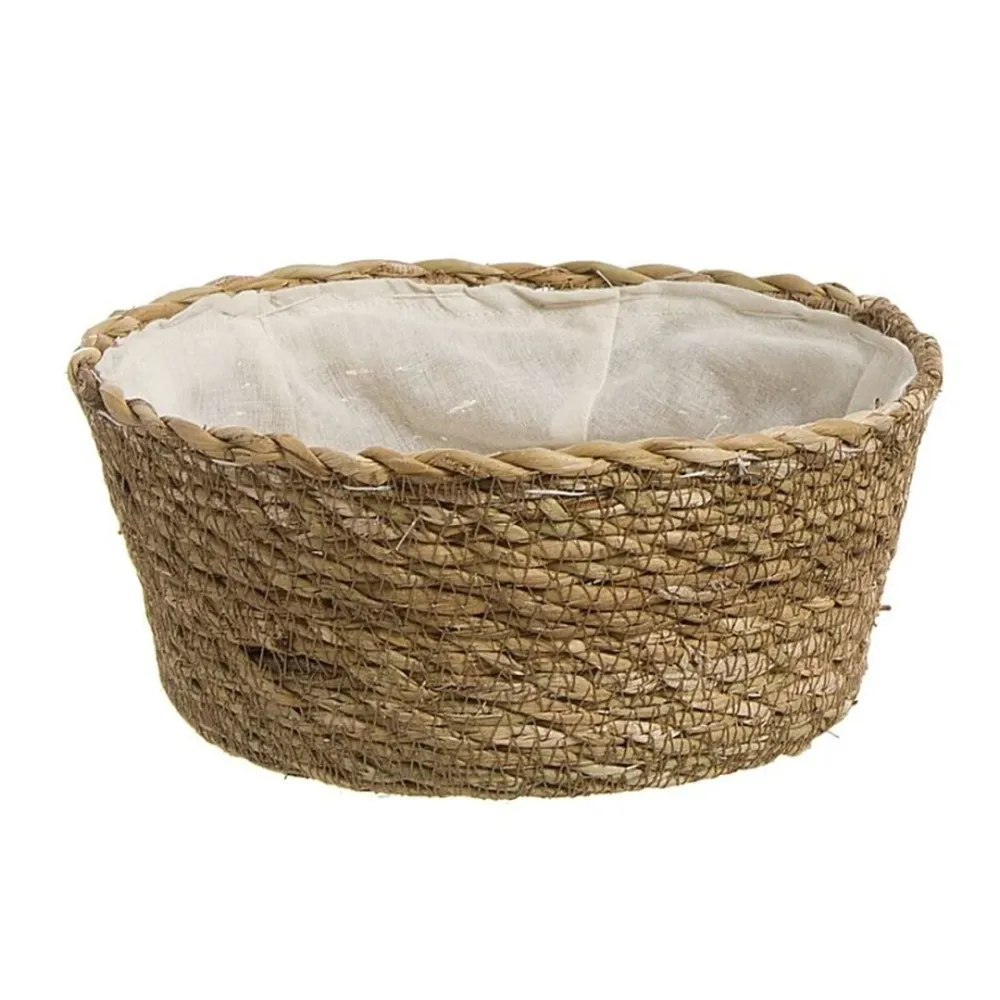 CESTA PANERA REDONDA ALGA TRENZADA DCASA