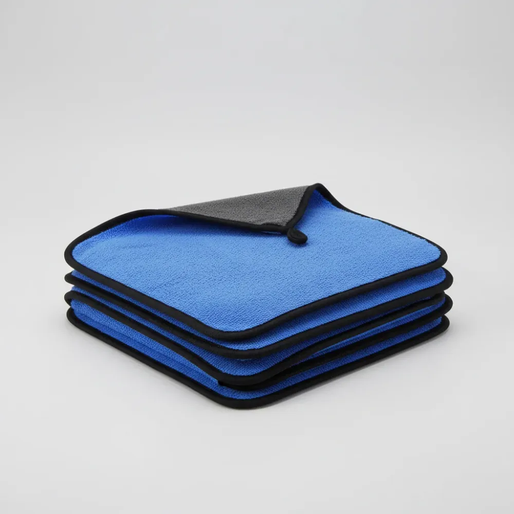 Kit Paño Toalla Microfibra Alta Absorción Secado Rapido X3 Azul