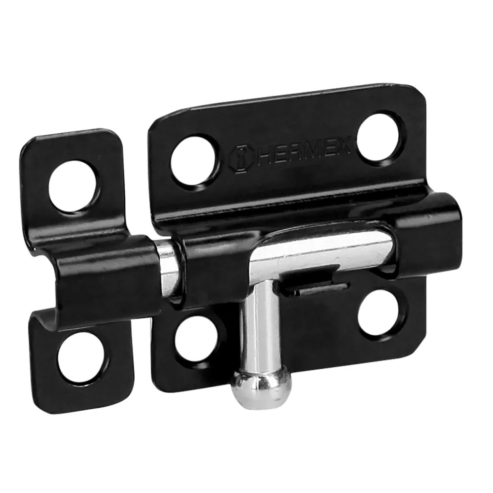 Pasador de barril 2" de acero acabado negro, hermex PAS-26