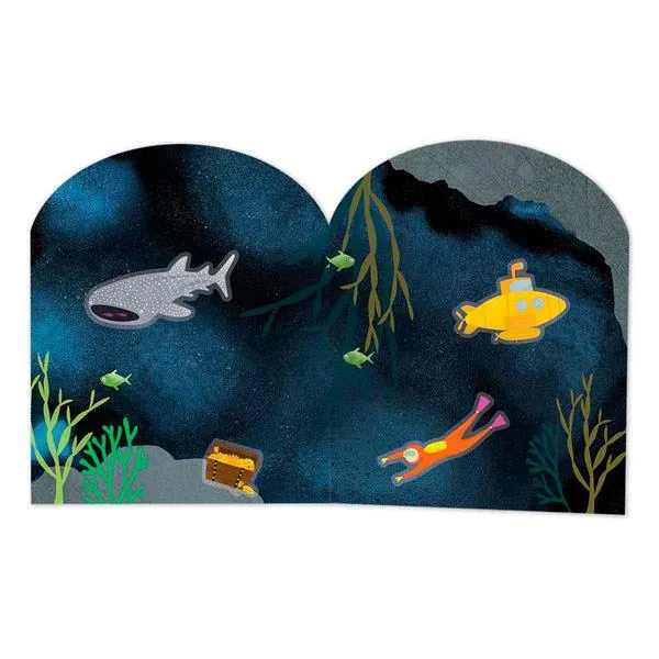 Libro Pegatinas Reutilizables Deep Sea Floss And Rock FLOSS & ROCK
