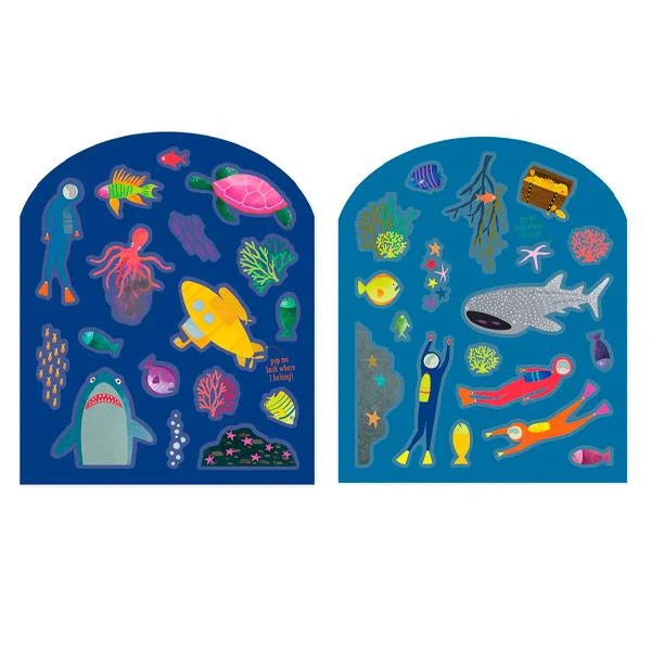Libro Pegatinas Reutilizables Deep Sea Floss And Rock FLOSS & ROCK
