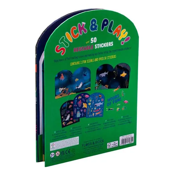 Libro Pegatinas Reutilizables Deep Sea Floss And Rock FLOSS & ROCK