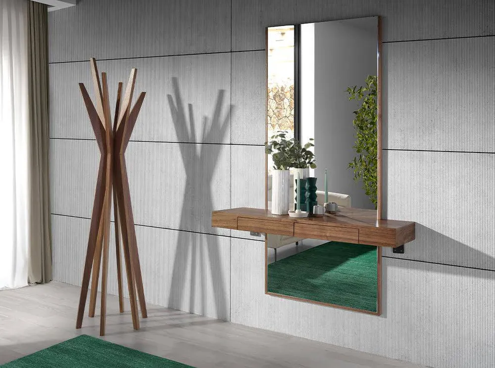 PERCHA DE MADERA DE NOGAL ANGEL CERDA