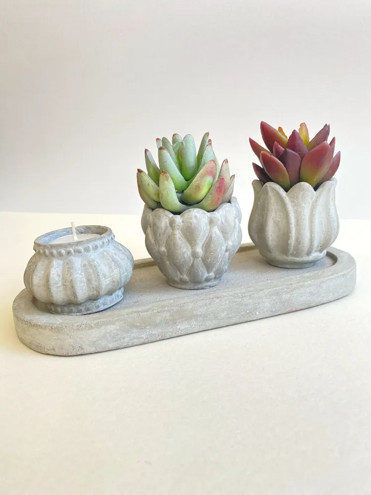 Set Madeira Concreto Pilastro.col