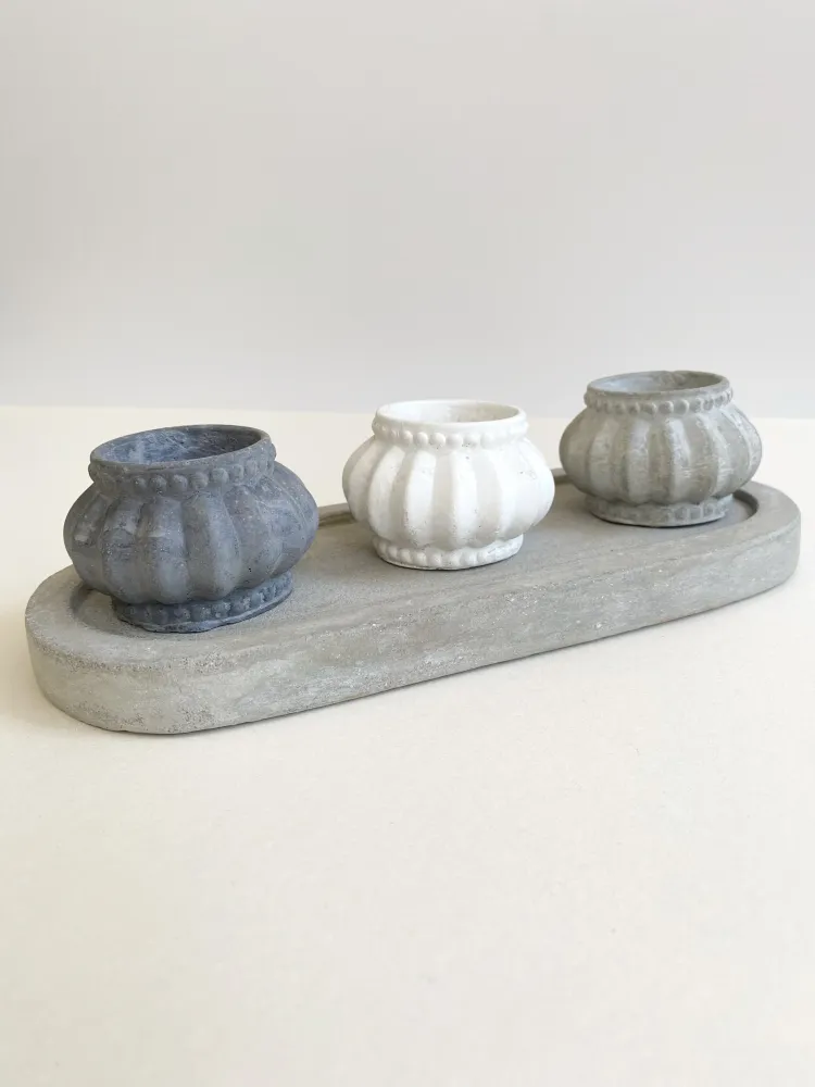 Set Madeira Concreto Pilastro.col