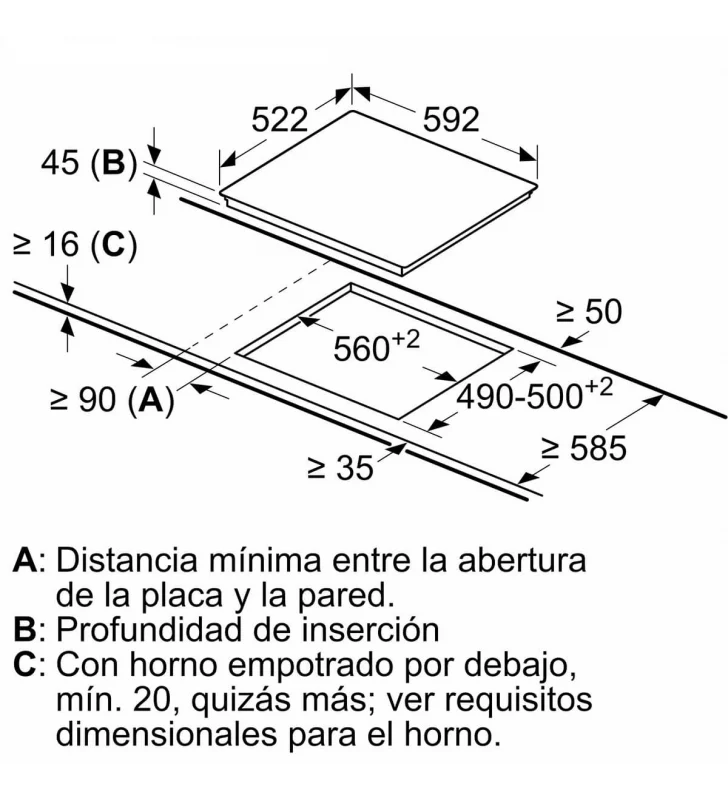 PLACA BALAY 3EB764EN - VITROCERÁMICA Cedecasa