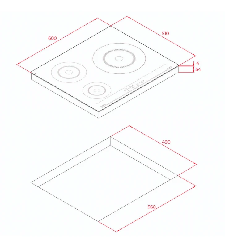 PLACA INDUCCIÓN TEKA IBC 63900TTC Cedecasa