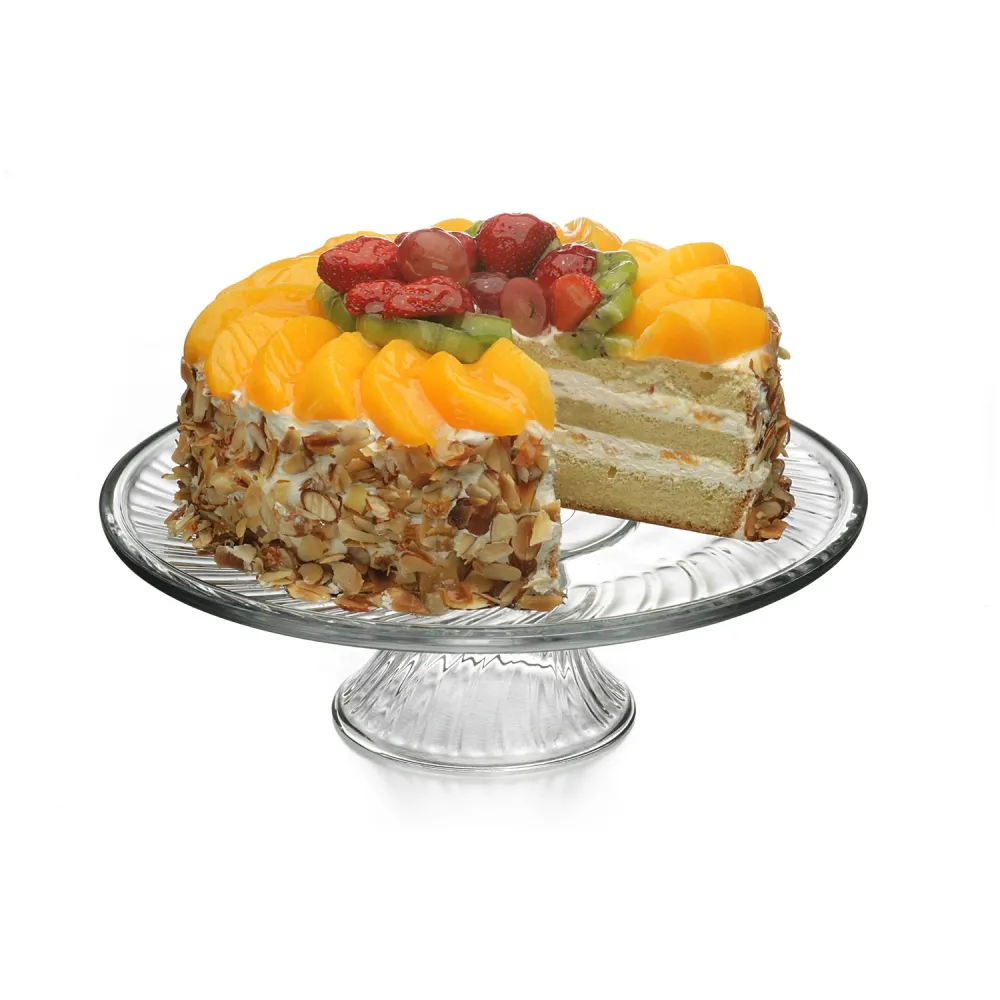 PLATO DE TORTA 31 CMS C/PIE LIBBEY