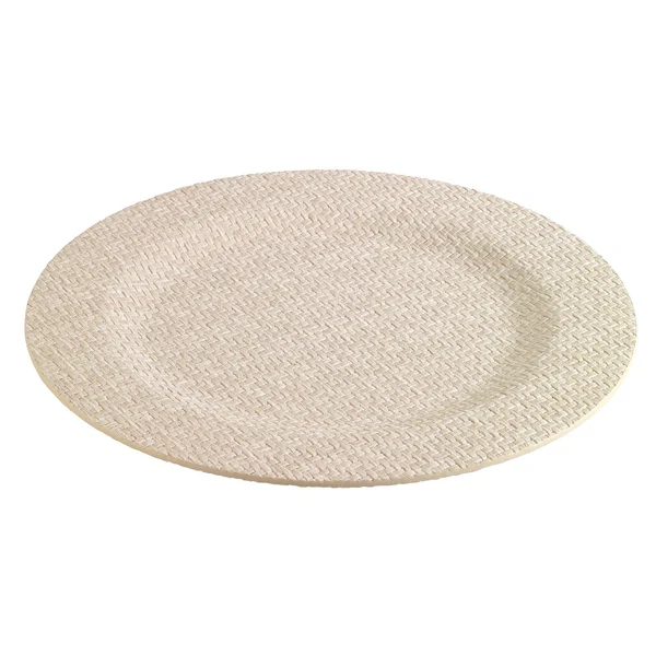 Wicker - Plato Base Crema (Juego de 4) Bodrum Linens