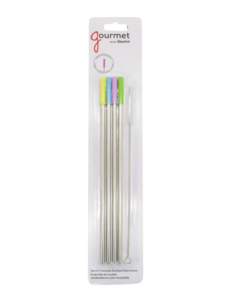 Popotes De Acero óxidable Reutilizables STARFRIT