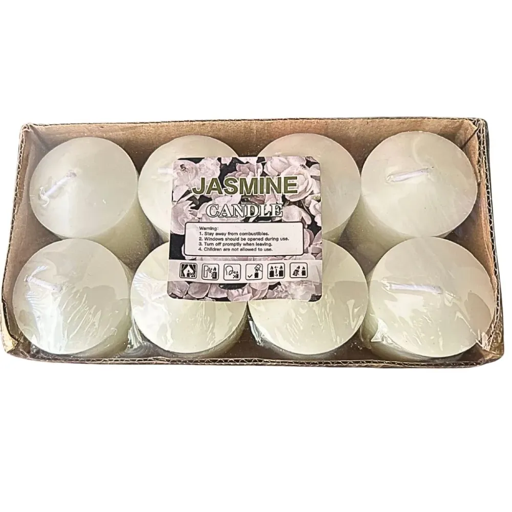 Set 8 velas de 6 cm de alto aromática. Modelo S
