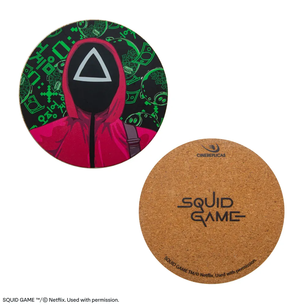 Conjunto de 4 posavasos de Squid Game Cinereplicas EU