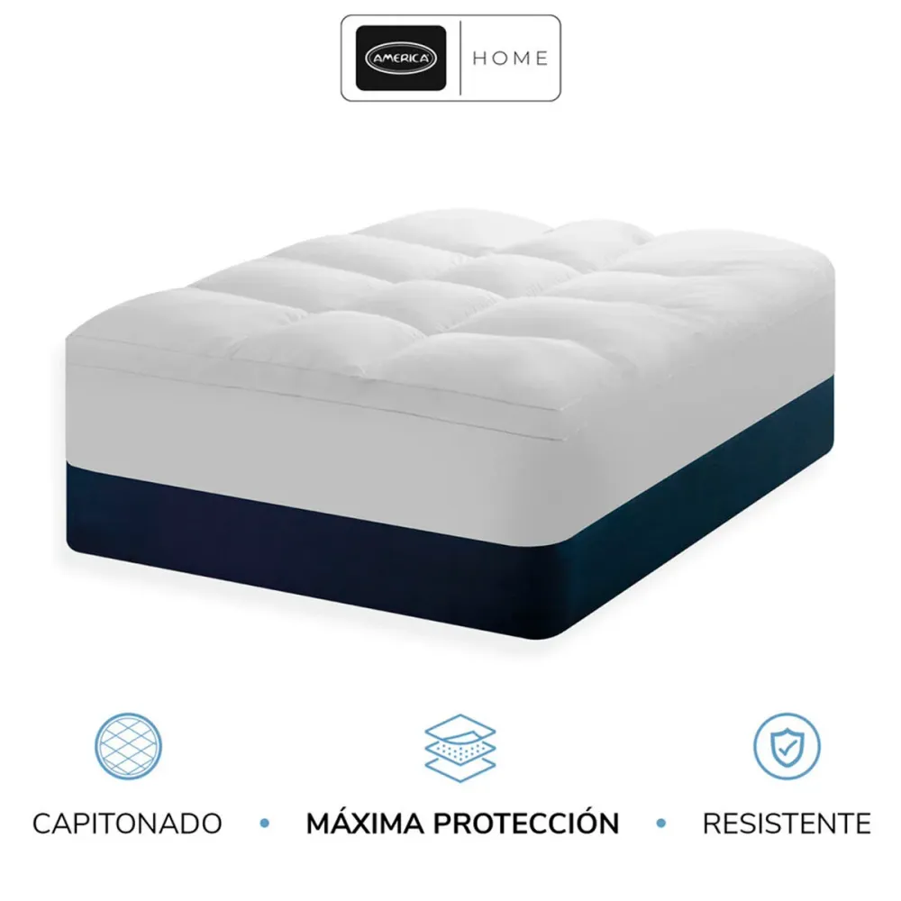 Protector de Colchon Queen Size America Diamond Premium Colchones America