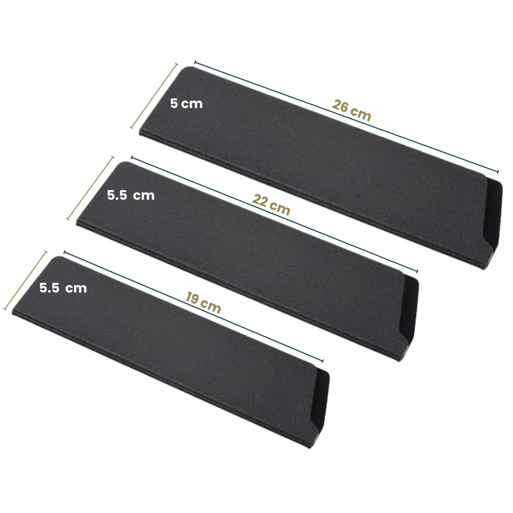 Protector de Hoja para Cuchillo Profesional Negro | 19, 22 y 26 cm Plaza Chef