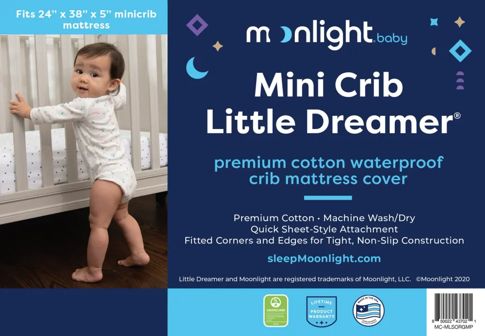 Funda de colchón Moonlight Slumber Mini Crib Little Dreamer