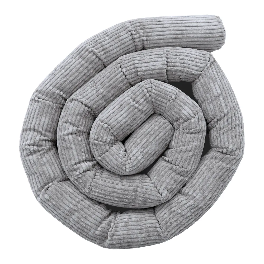 Protector Rollo para Cuna Infantil – Safe Roll | Aesthetic Gris