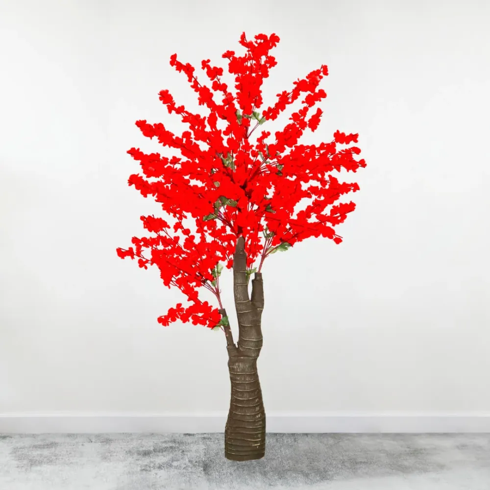 Árbol Sakura Artificial de Color Rojo 180cm