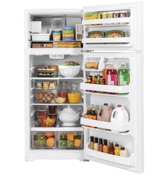 18CFT TOP MOUNT REFRIGERATOR WHITE - GERNERAL ELECTRIC (GIE18GTNRWW) General Electric