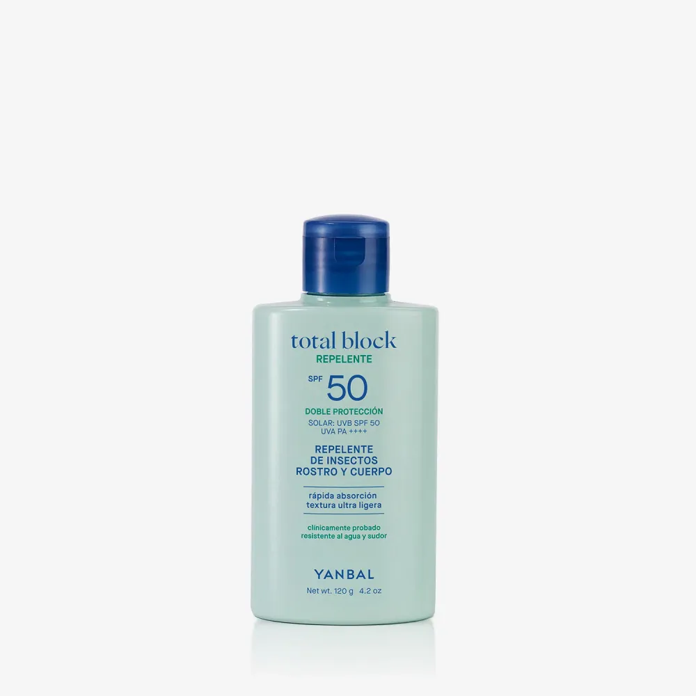 Repelente Bloqueador Solar SPF50 Total Block YANBAL