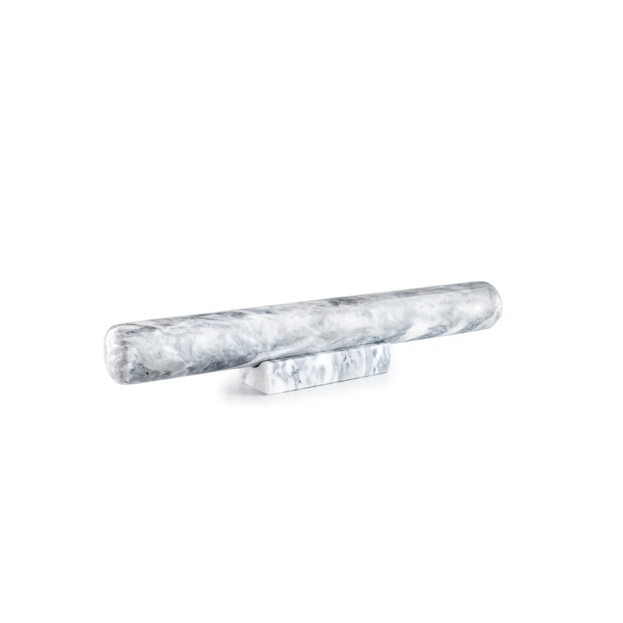 RODILLO DE MÁRMOL BLANCO ELEGANTE 35 CM IBILI