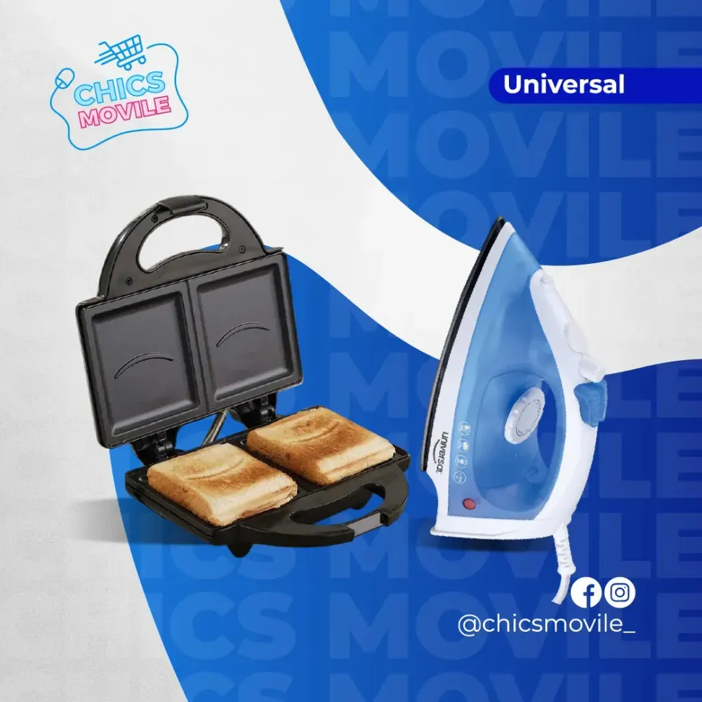 Combo UNIVERSAL Sanduchera + Plancha ✅🏚️ Chics Movile