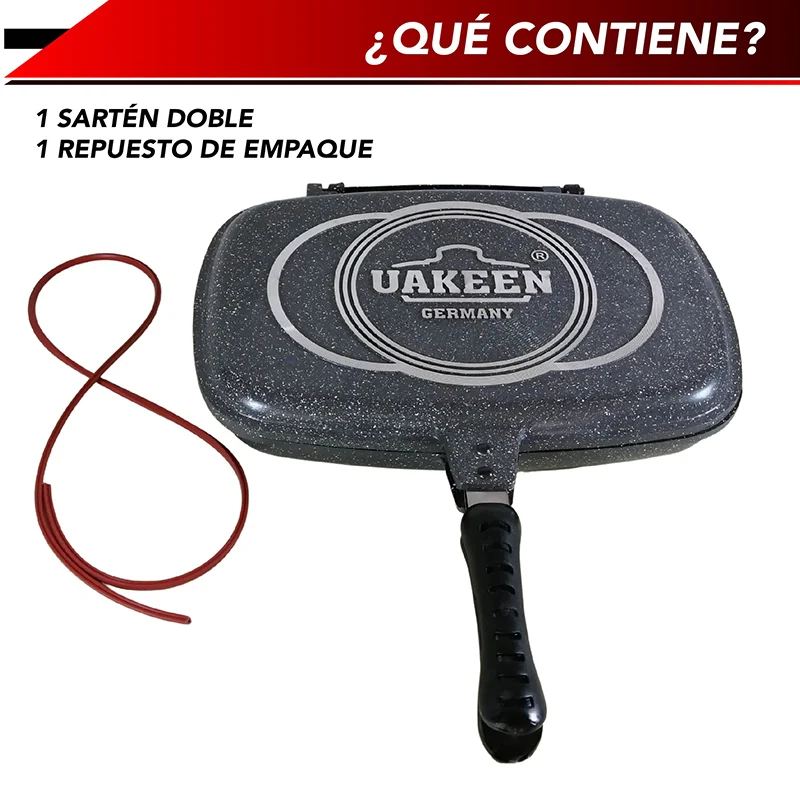 Sarten doble con cubierta de granito (gris) RD ROYAL COOK