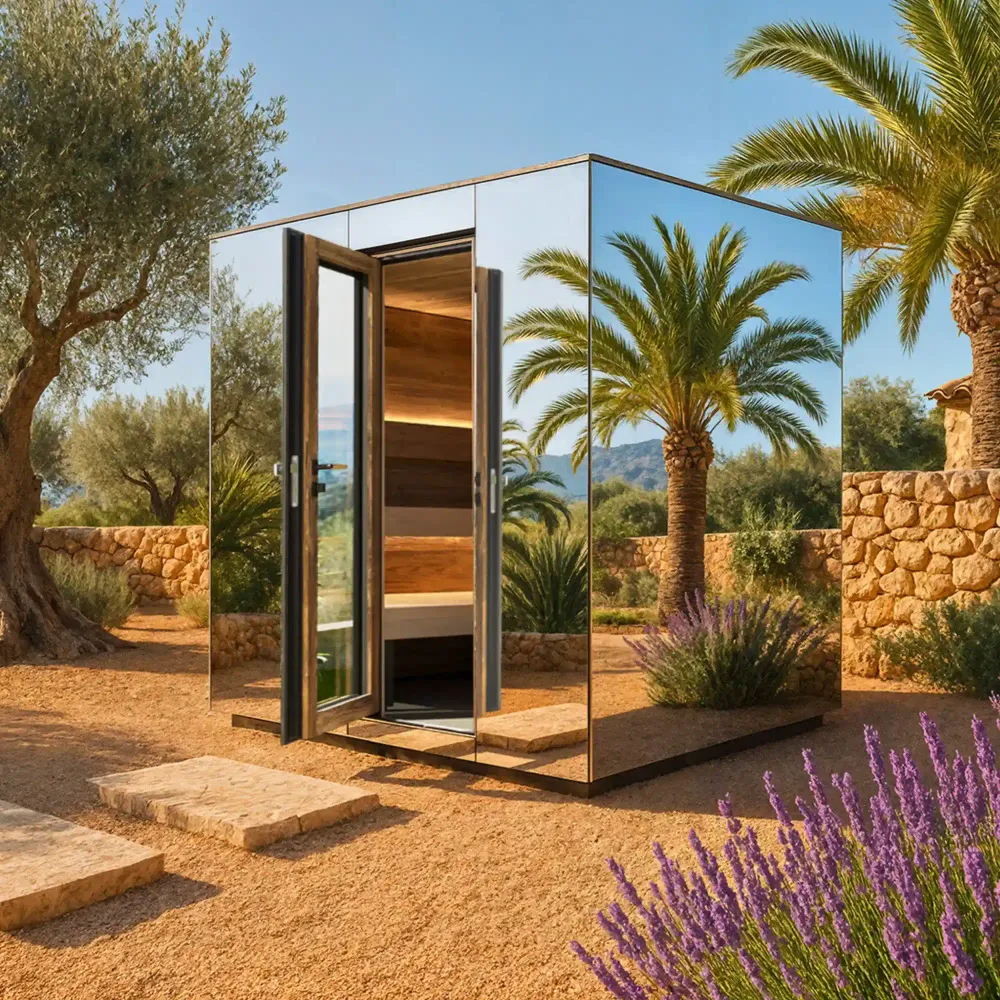 Sauna con espejo de diseño Enermed