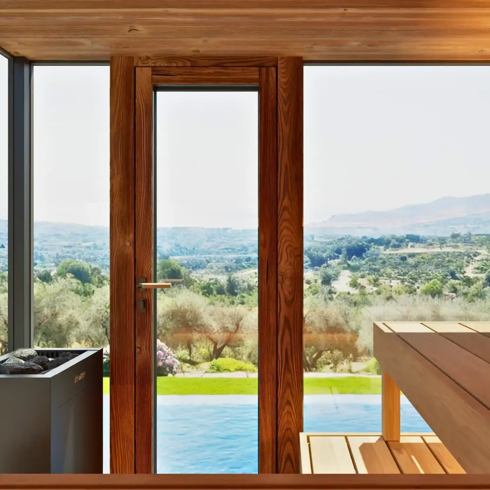 Sauna con espejo de diseño Enermed