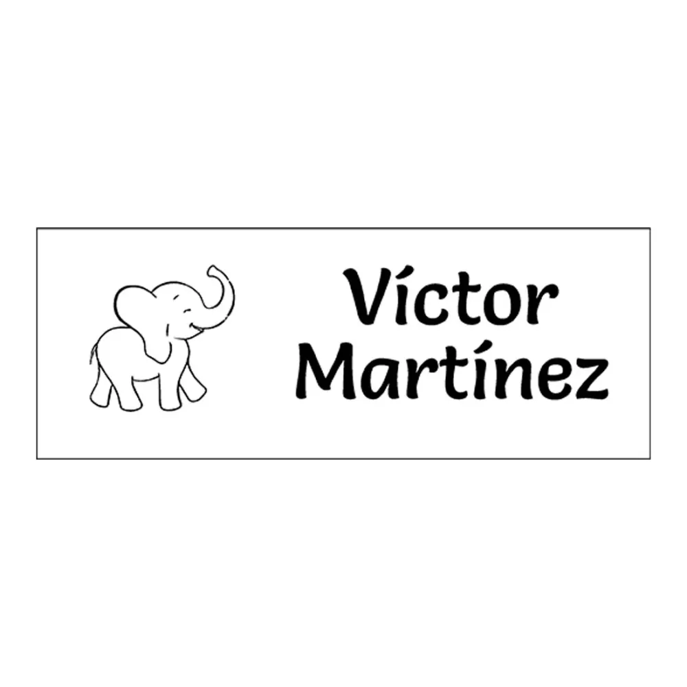Sello Marca ropa Negro