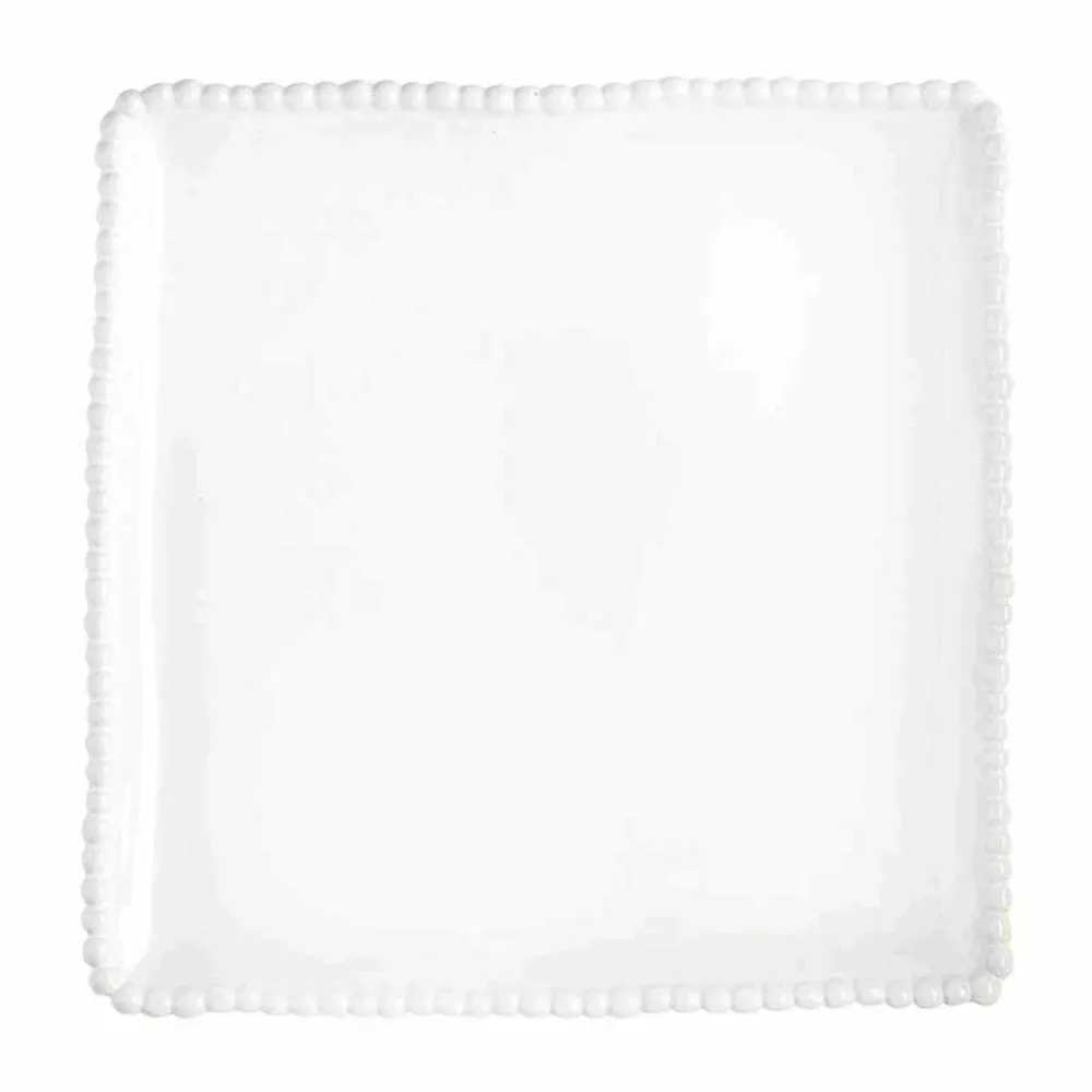 Ceramic Beaded Square Platter Santa Barbara Design Studio by Creative Brands