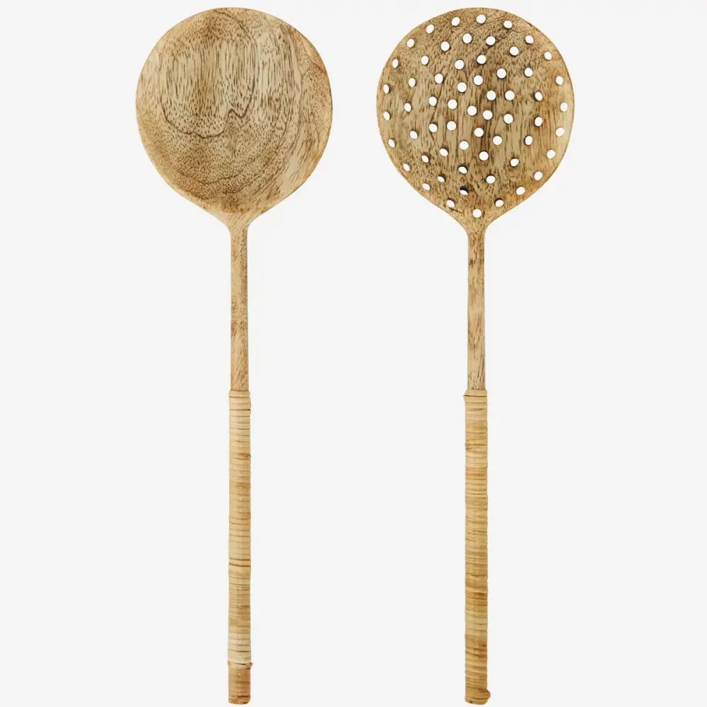 Cubiertos Ensalada Madera Pack 2 Madam Stoltz