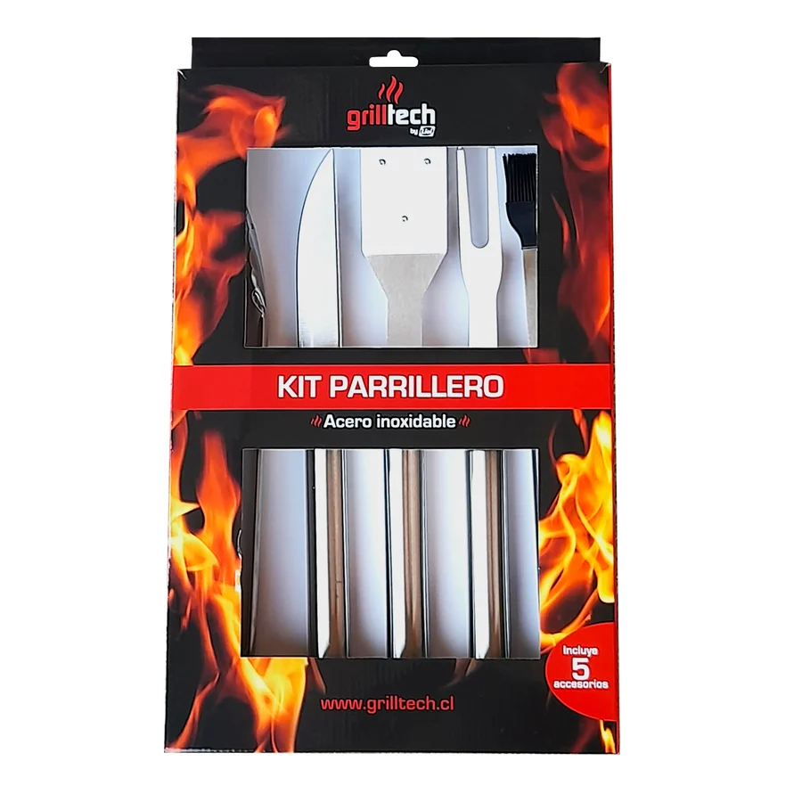 Kit Accesorios parrilleros 5 piezas Grilltech