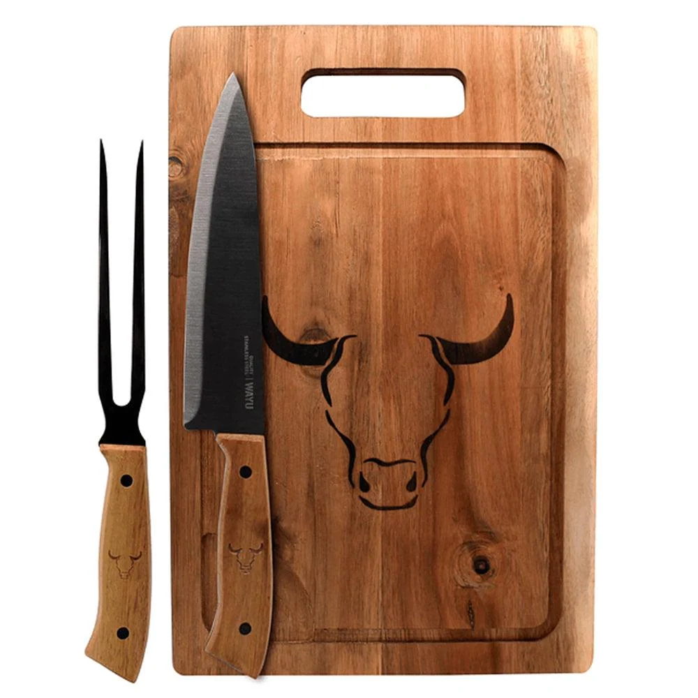 Set Tabla Cuchillo y Tenedor Wayu