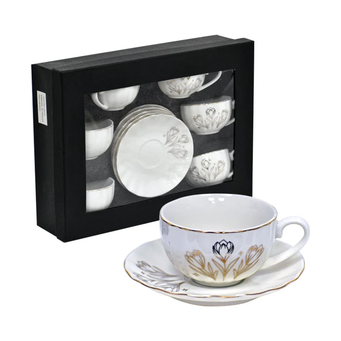 Set Tazas Café Porcelana Roses MSA