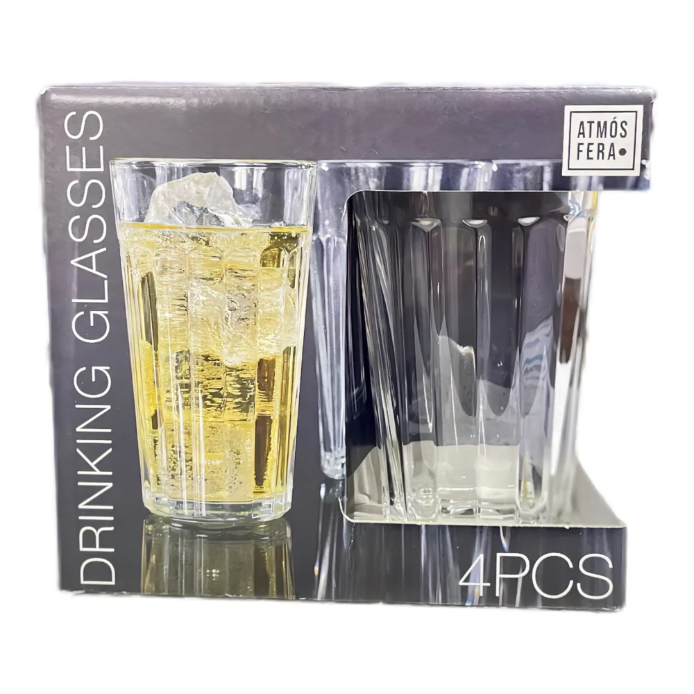 Set 4 Vasos Drinking Glasses 350ml Atmósfera
