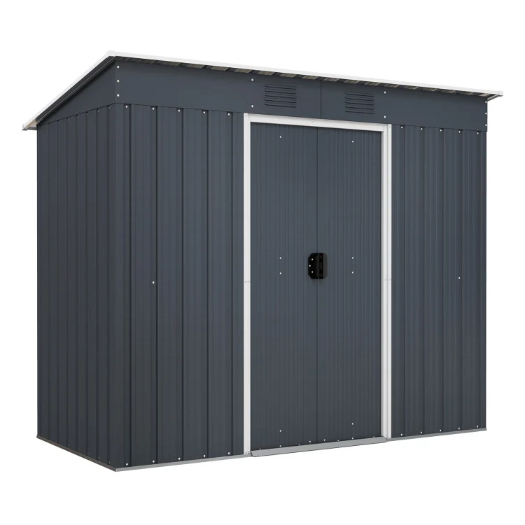 METAL STORAGE SHED GARDEN TOOLS 3' x 6' BORIKEN