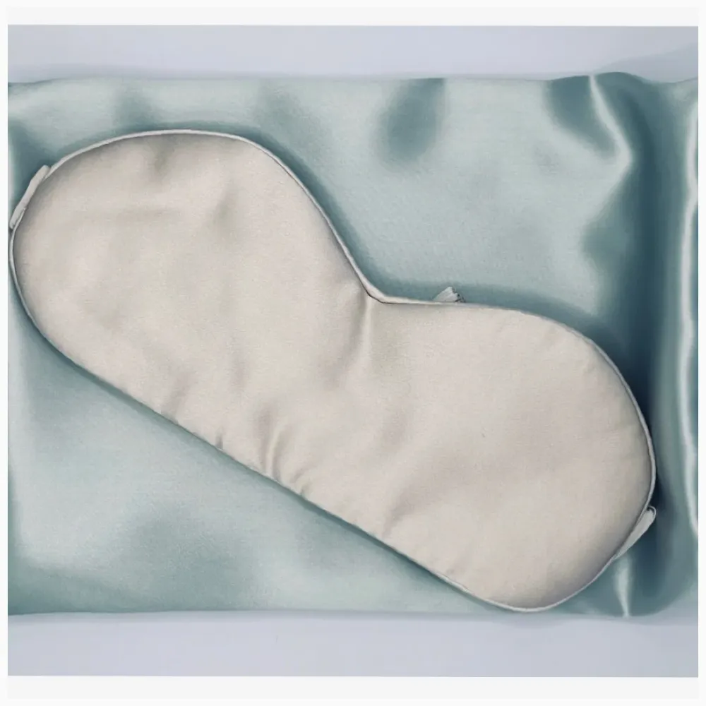 FUNDA DE ALMOHADA DE SEDA - COLOR AZUL CLARO ICON SILK