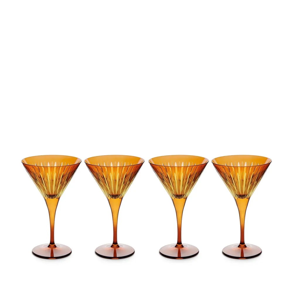 Prism - Copas de Martini Ámbar (Juego de 4) L'objet