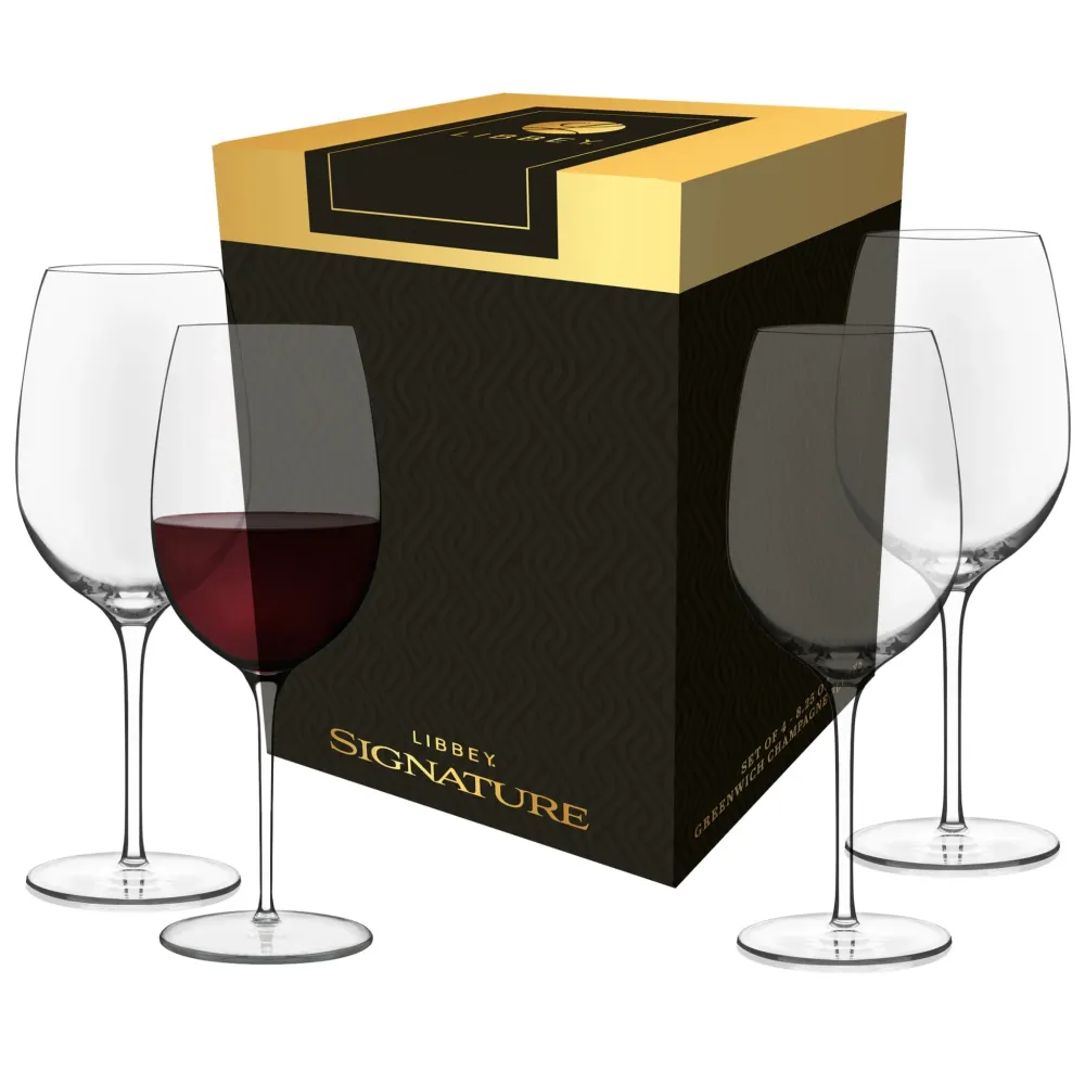 Libbey Signature Kentfield Wine Glasses, 20 Ounce, Set 4