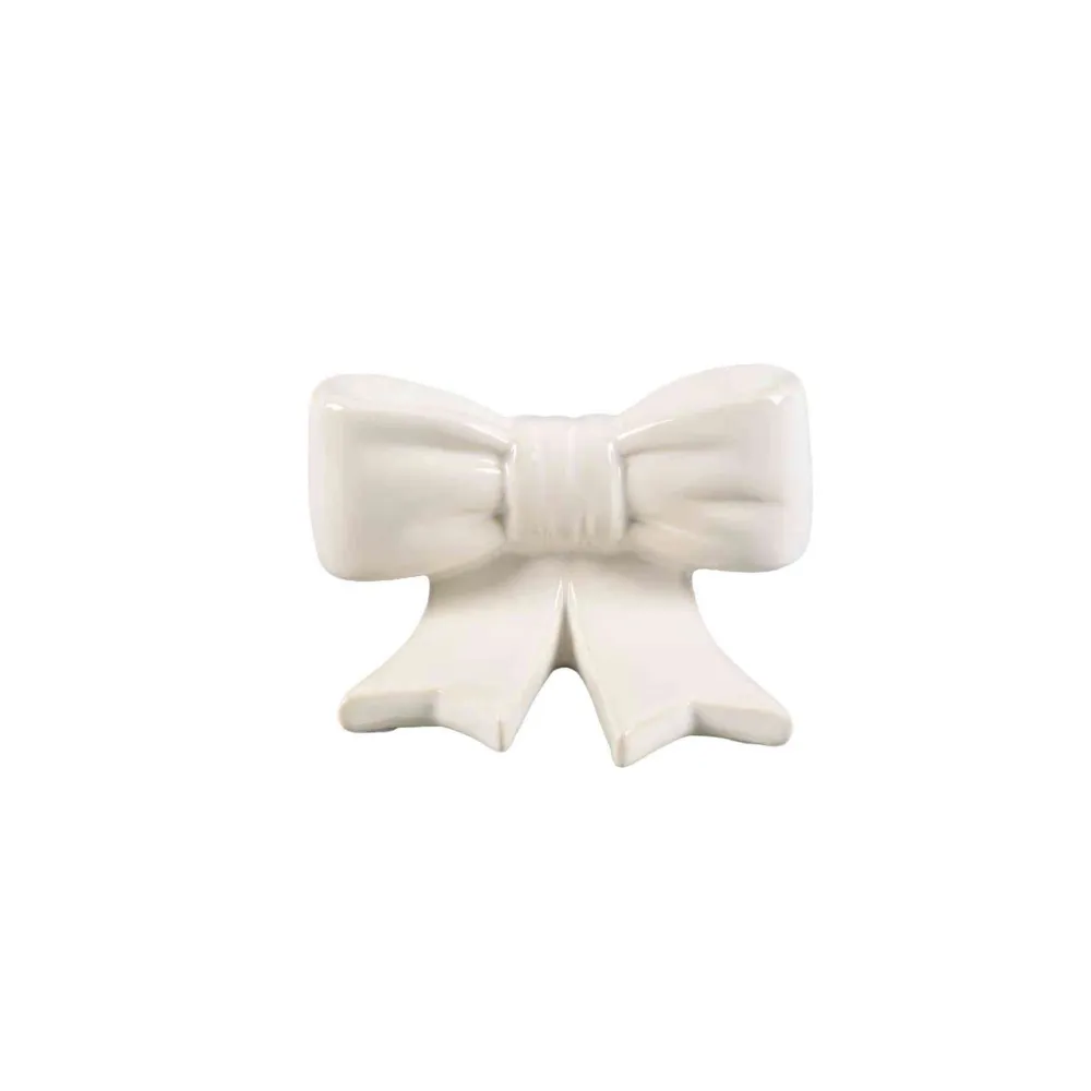 Single Ceramic Bow Bookend Flora Bunda Inc