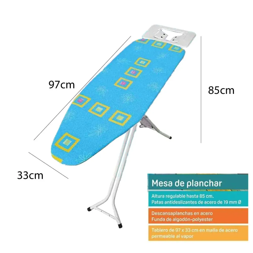 Tabla de Planchar con Patas Antideslizantes Safor kit