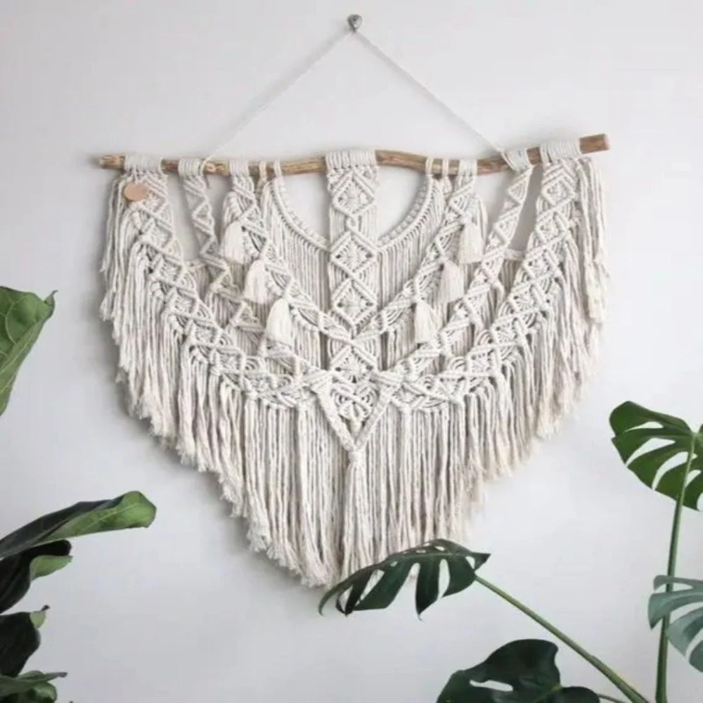 Mural Macramé India de 75 cm de ancho Bohemik Tienda
