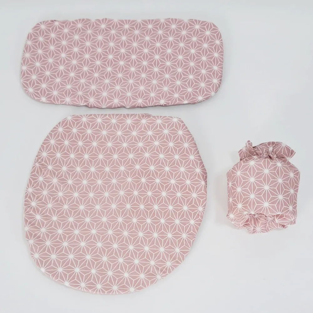 Set 4 Piezas Textil De Baño Microfibra Print Geo Chantilly