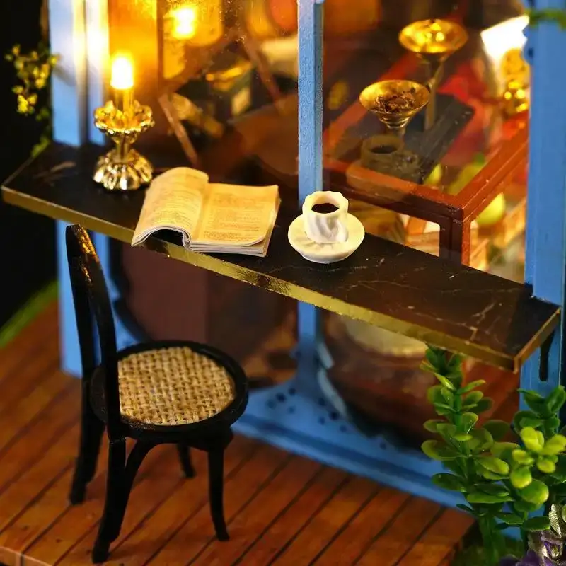 Resistente Maison Miniature el salón de té de Rose